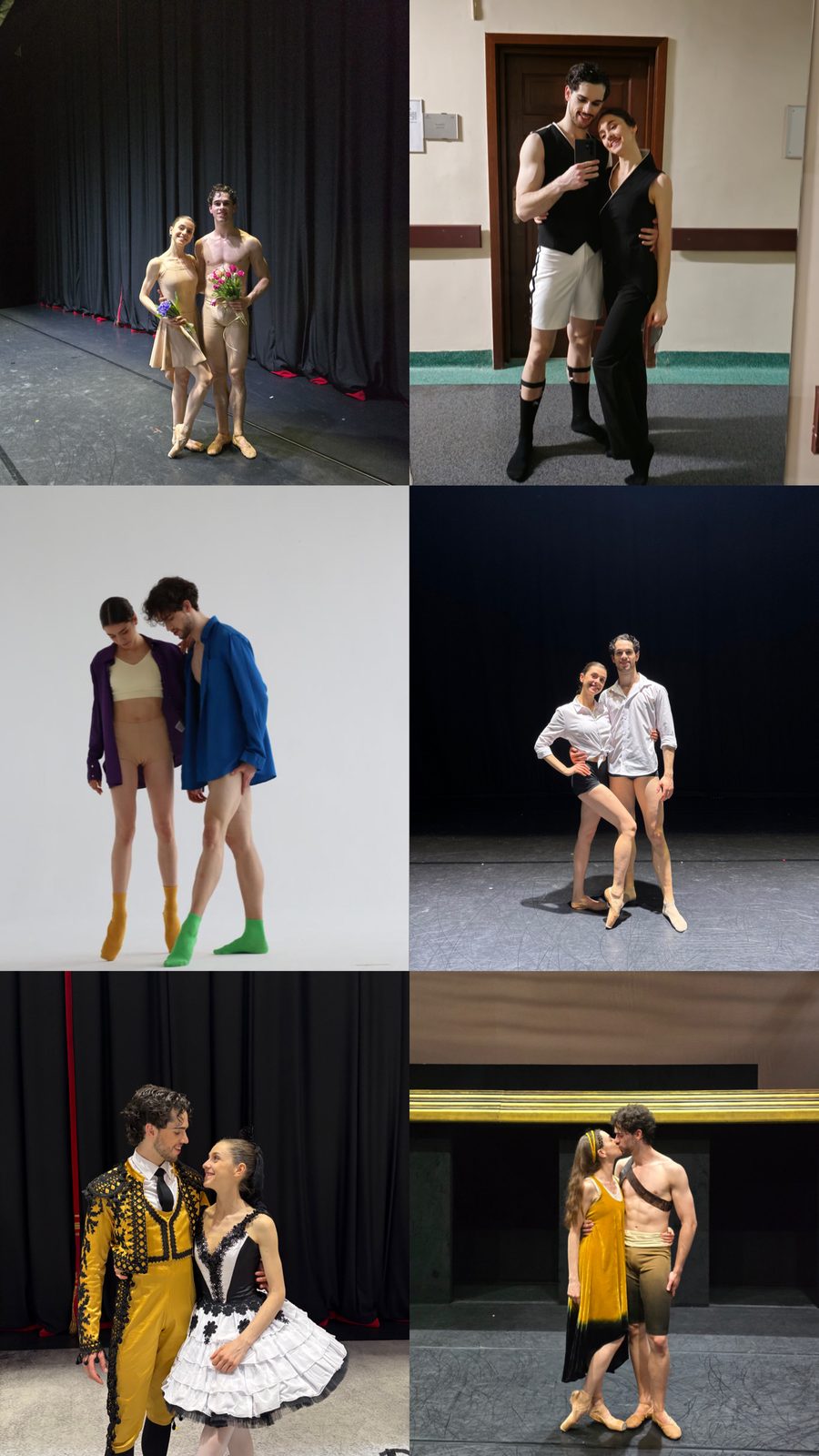 Júlia & Alexandre on stage, six moments together